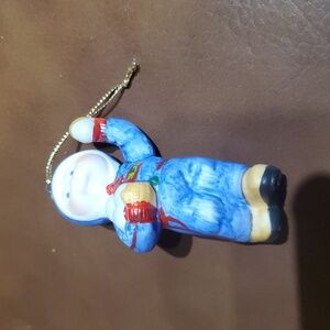 CABBAGE PATCH KIDs CHRISTMAS HOLIDAY ORNAMENT PORCELAIN 1984 Vintage 80’s BOY
